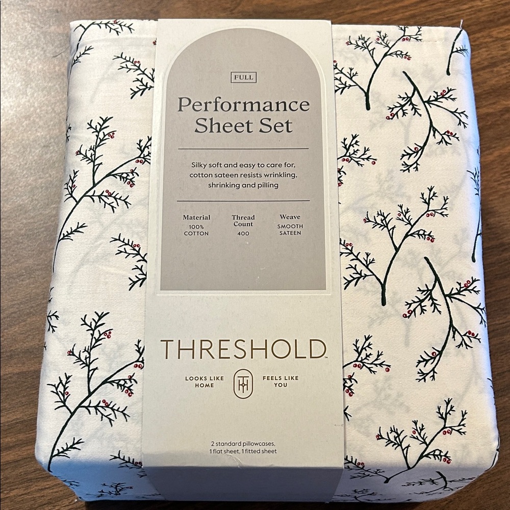Threshold Cream Floral Performance Sheet Set